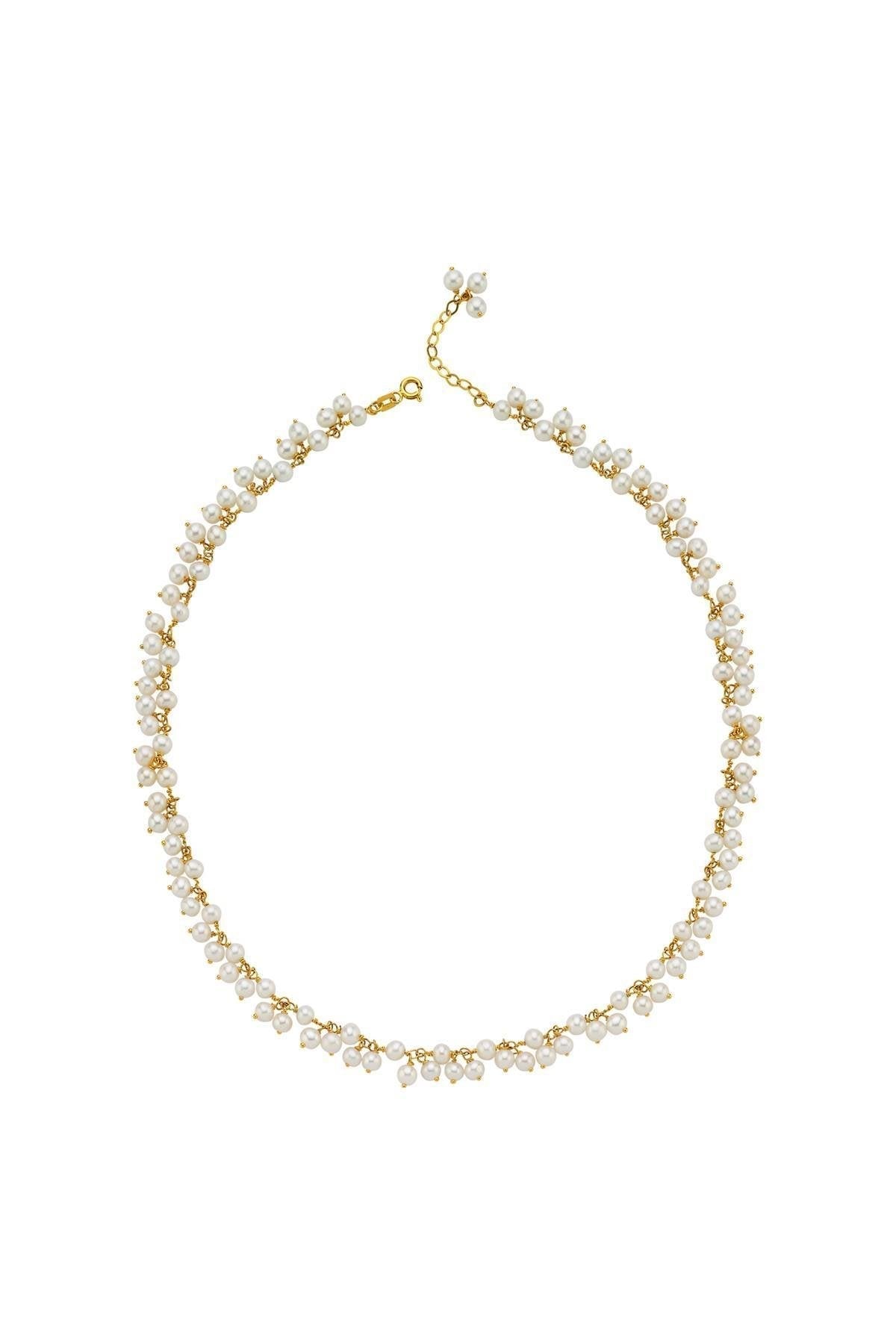 Sallantılı Doğal İnci Kolye