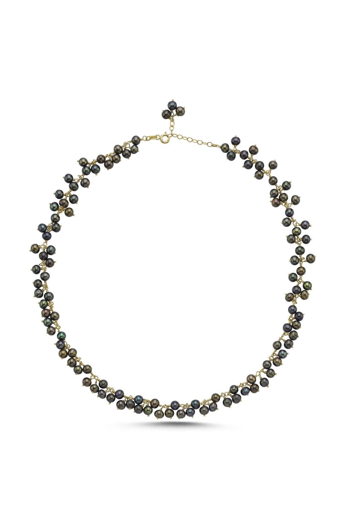 Sallantılı Doğal İnci Kolye