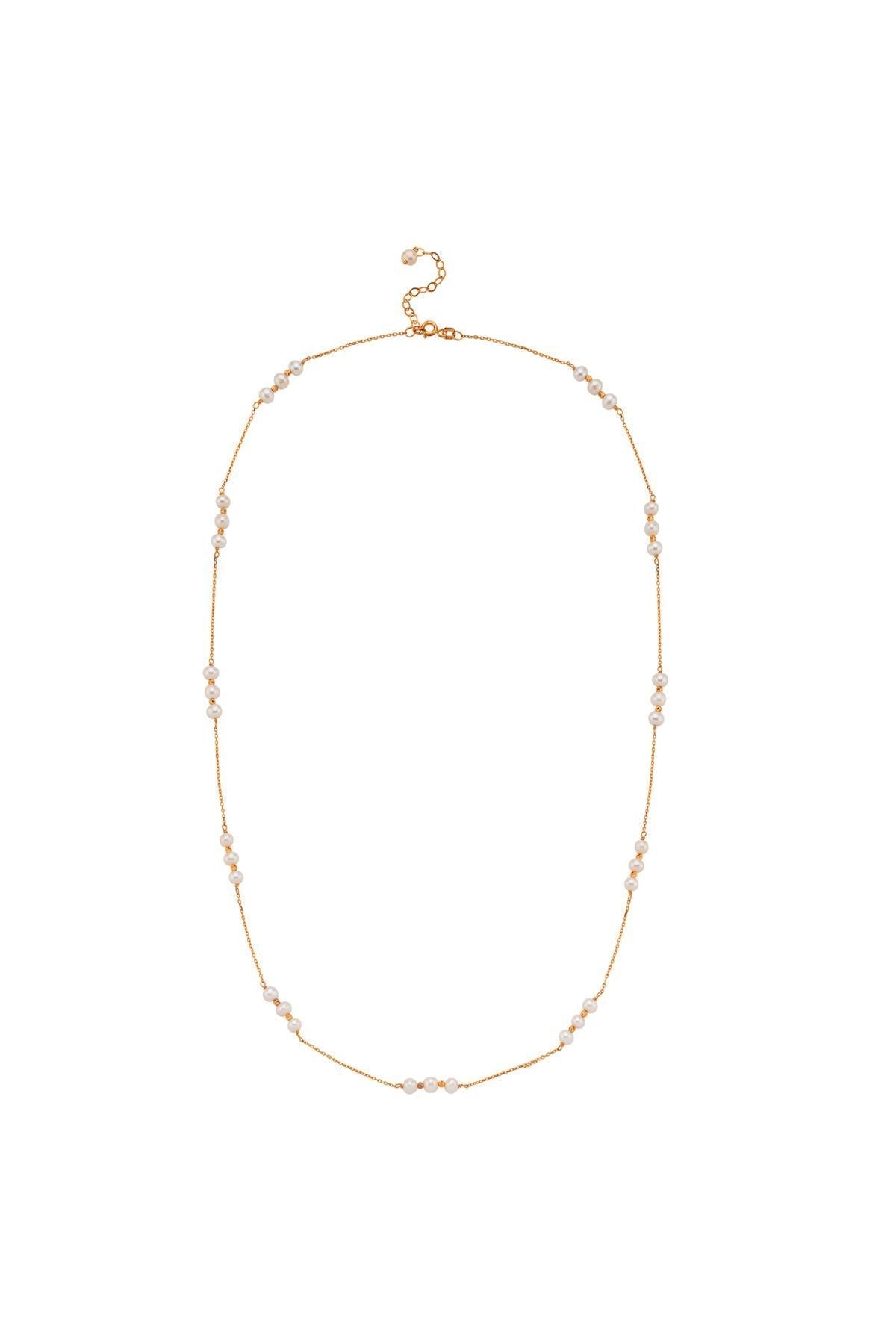 Üç Doğal İncili Dorika Toplu Kolye