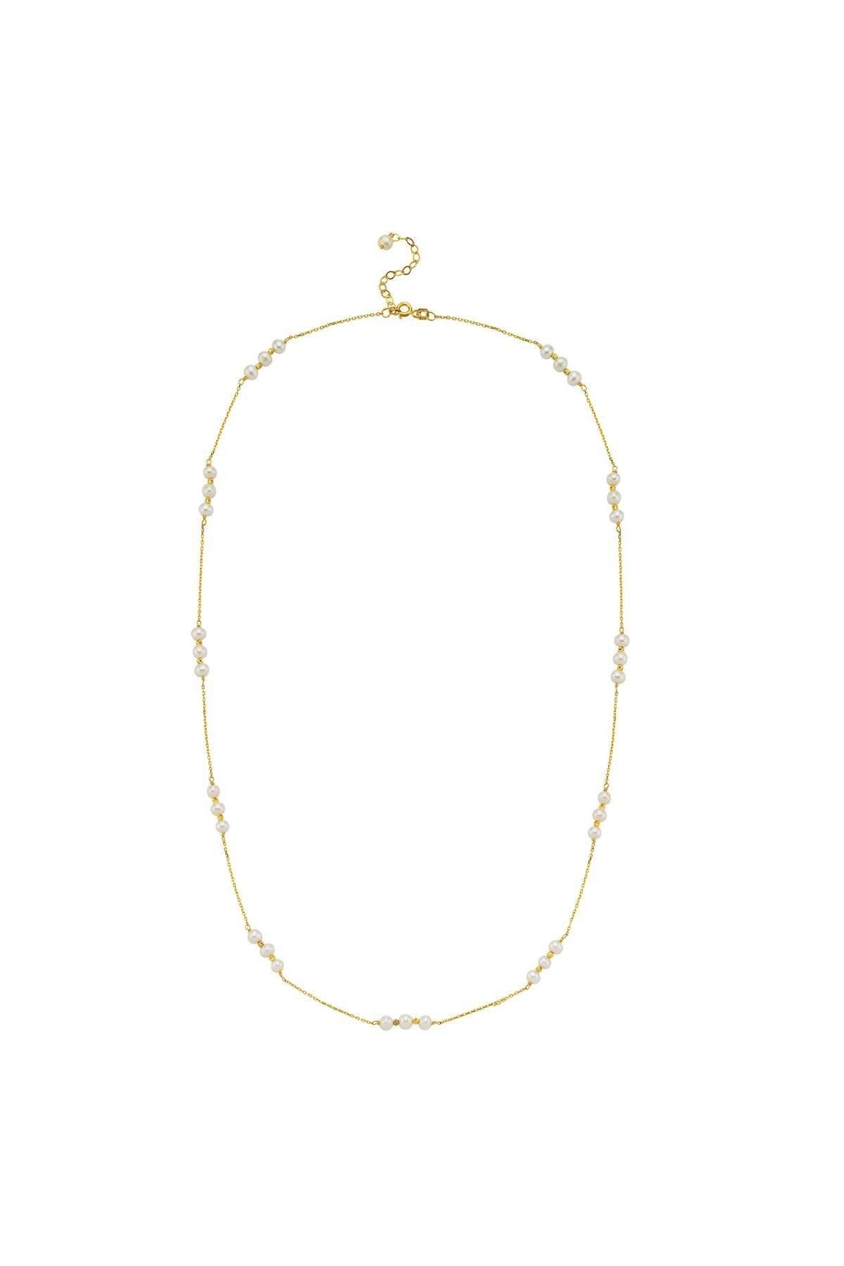 Üç Doğal İncili Dorika Toplu Kolye