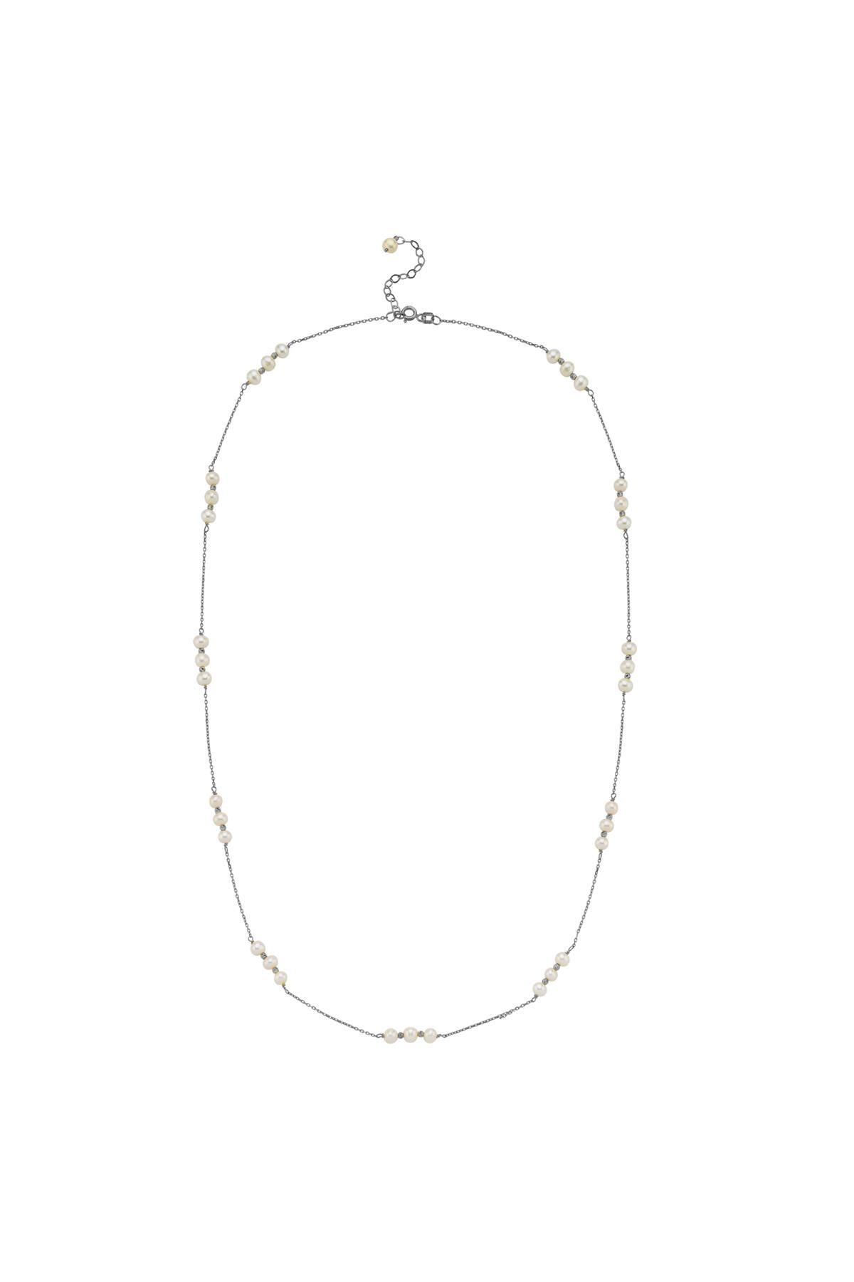 Üç Doğal İncili Dorika Toplu Kolye