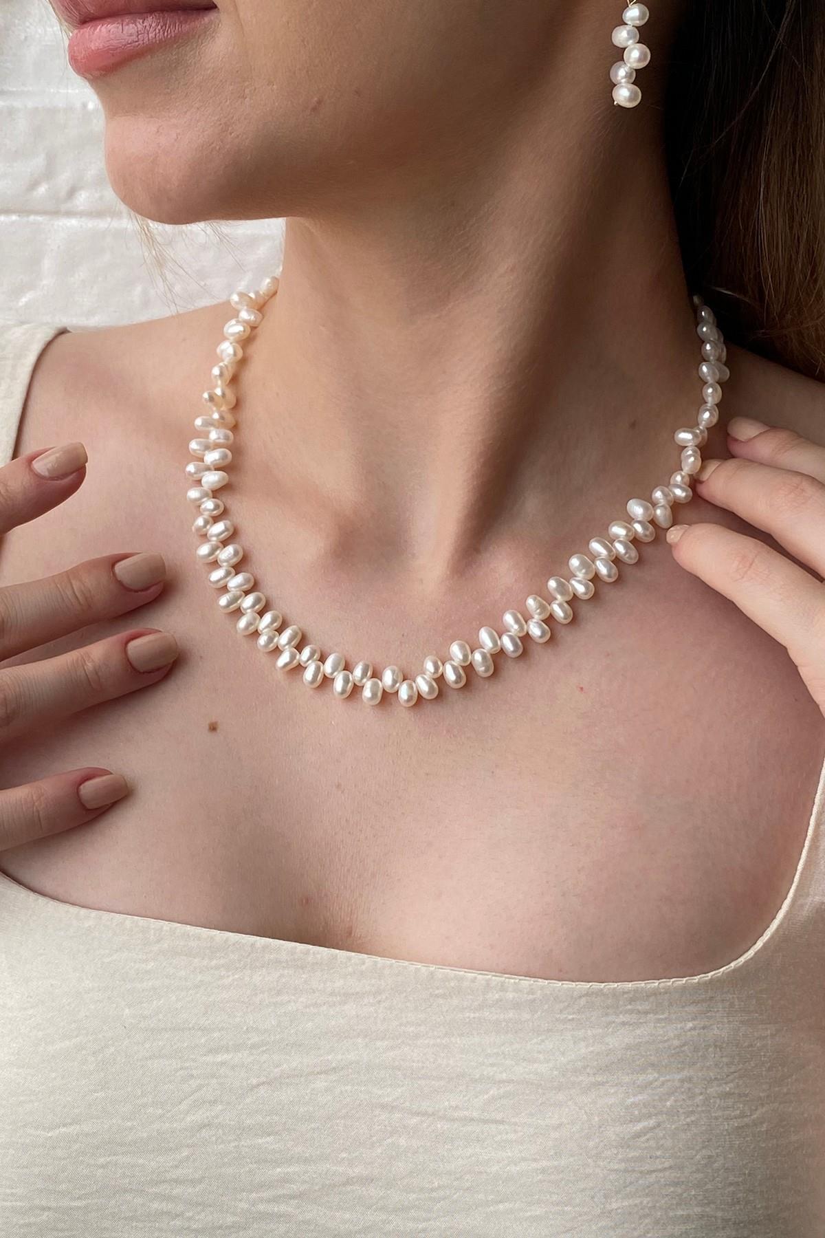 Barok Doğal İnci Kolye