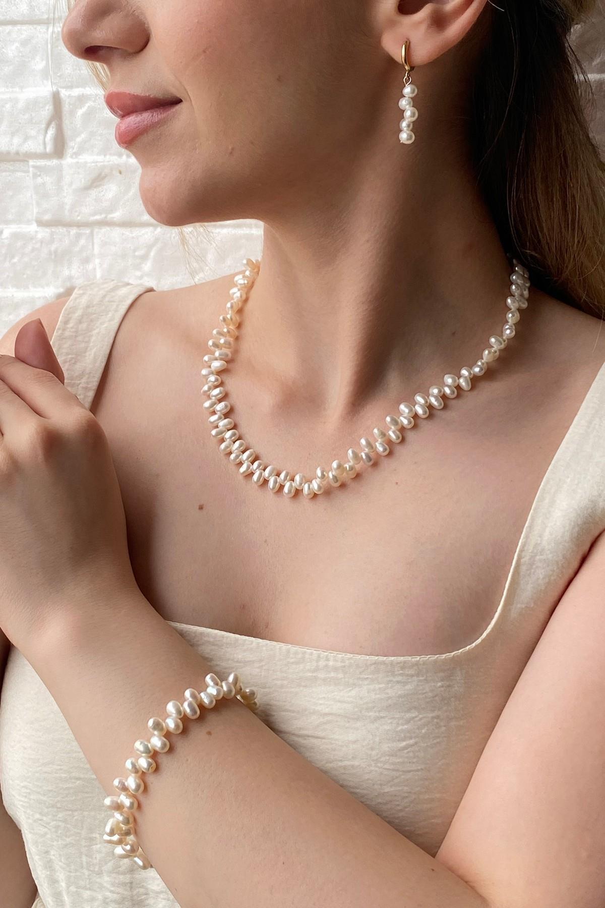 Barok Doğal İnci Kolye