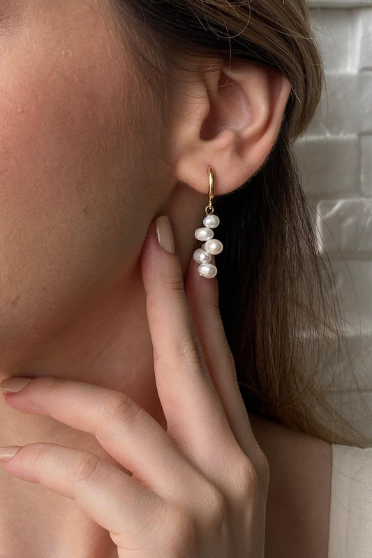 Barok Doğal İnci Küpe