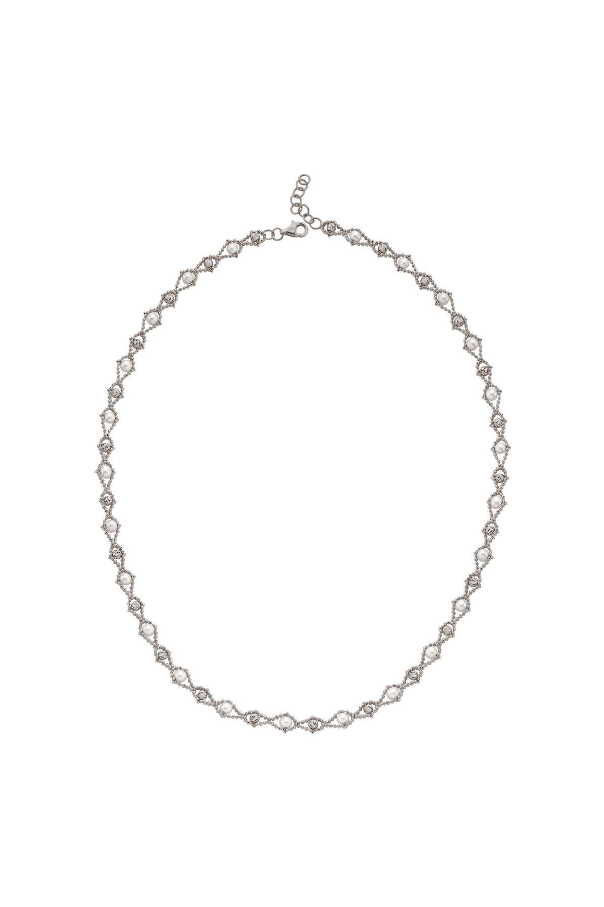 Damla Modelli Doğal İncili Kolye