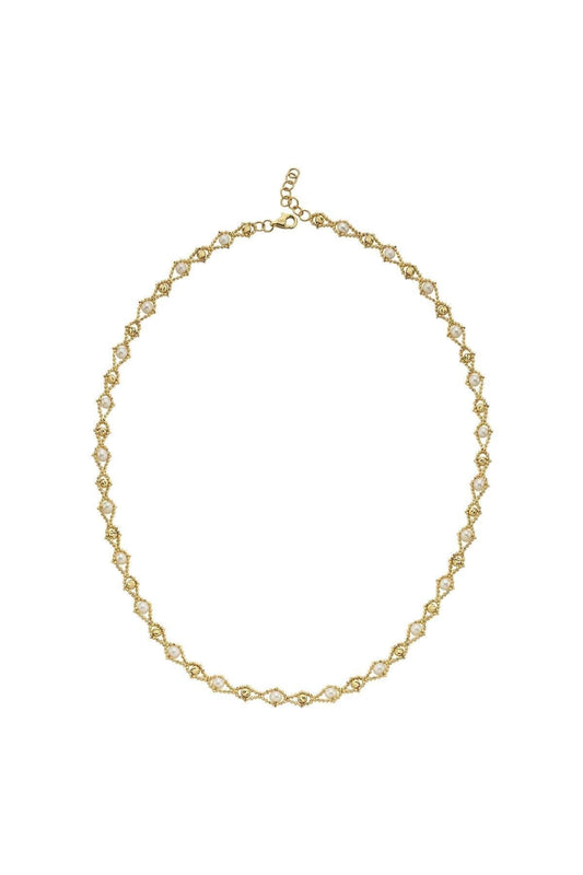 Damla Modelli Doğal İncili Kolye