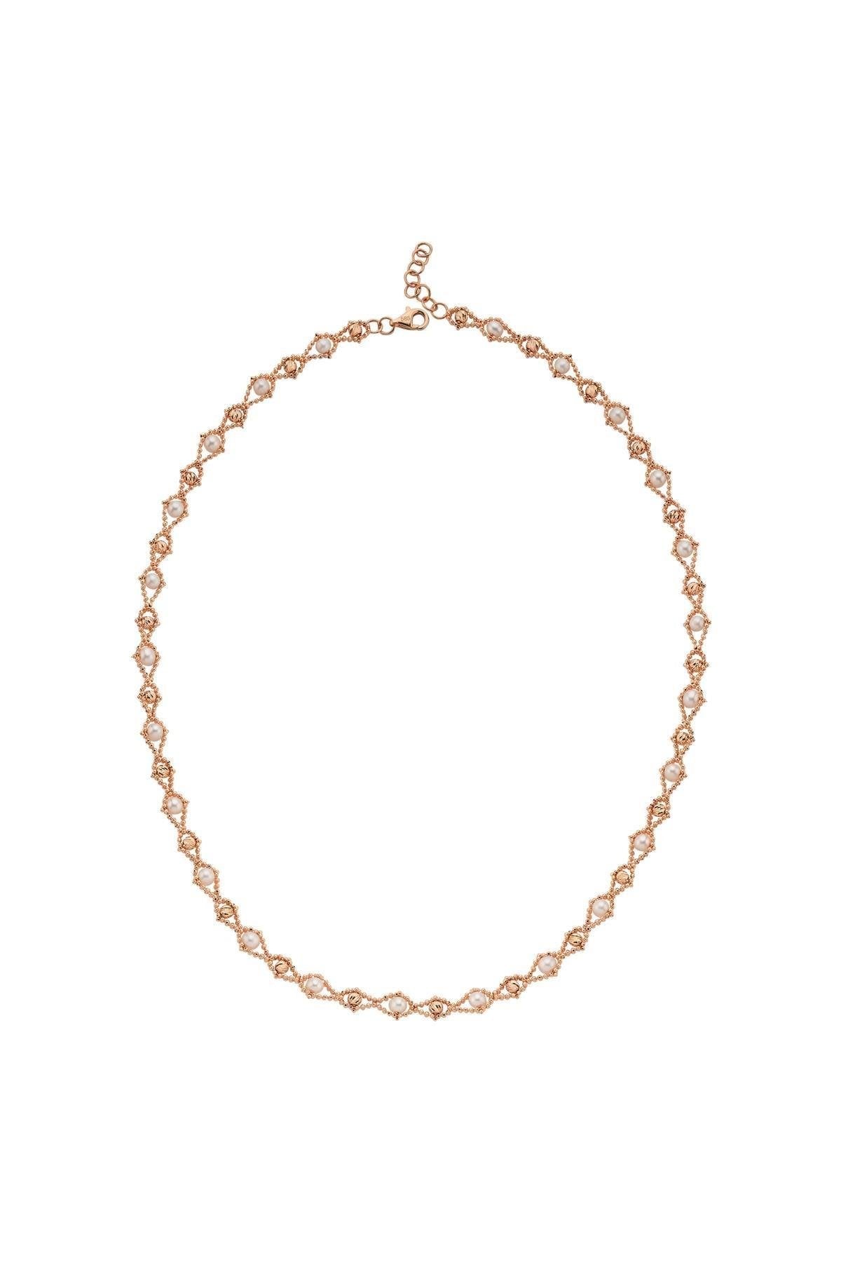 Damla Modelli Doğal İncili Kolye