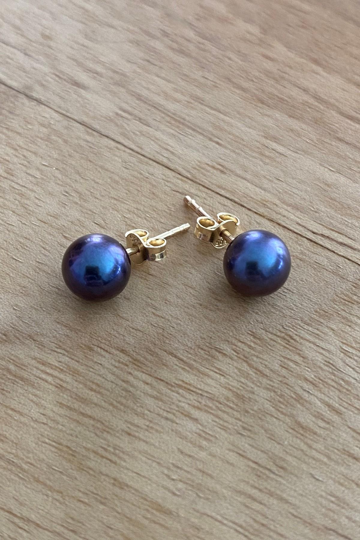 Doğal İnci Top Küpe