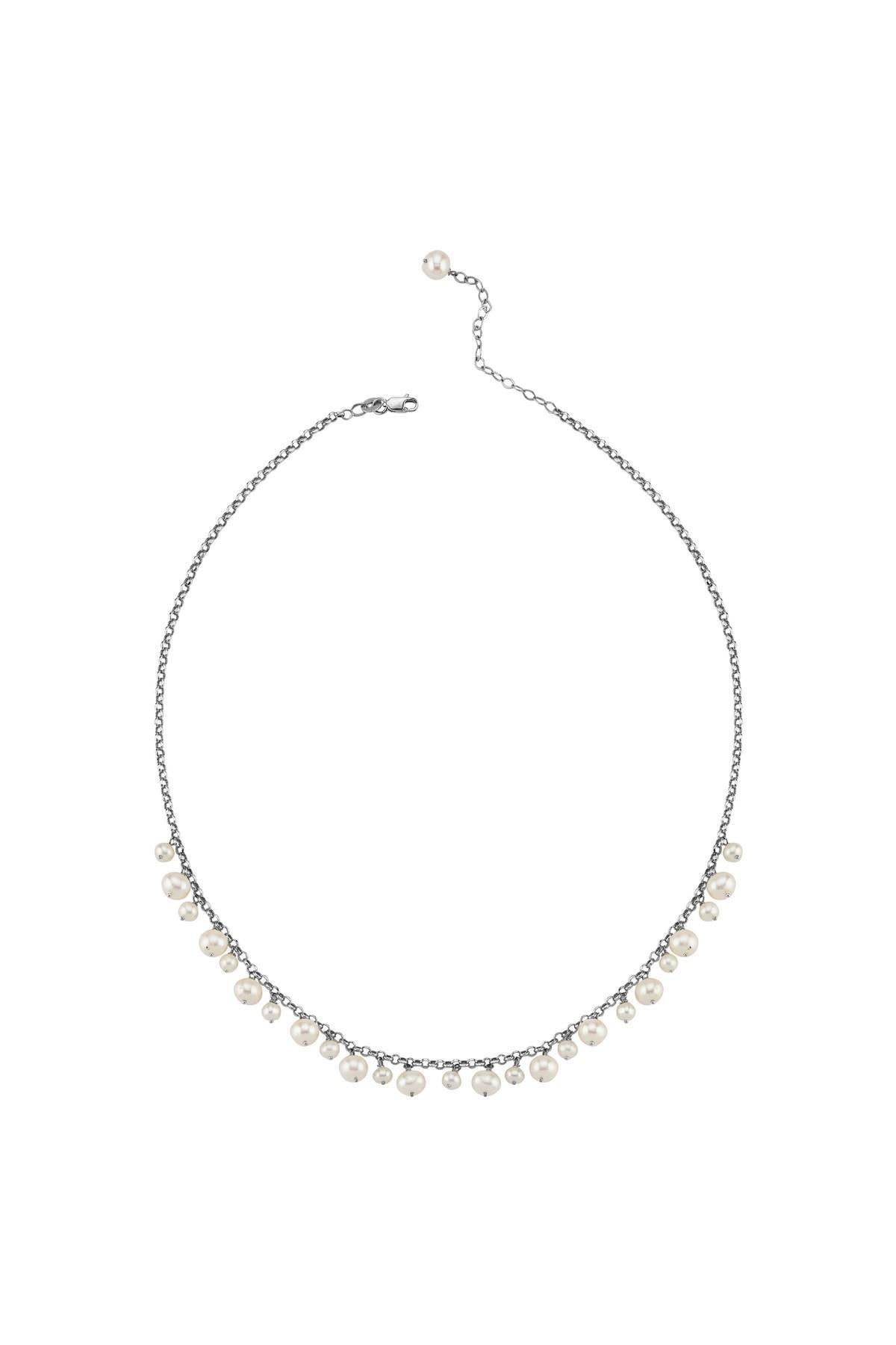 Doğal İncili Sallantılı Kolye