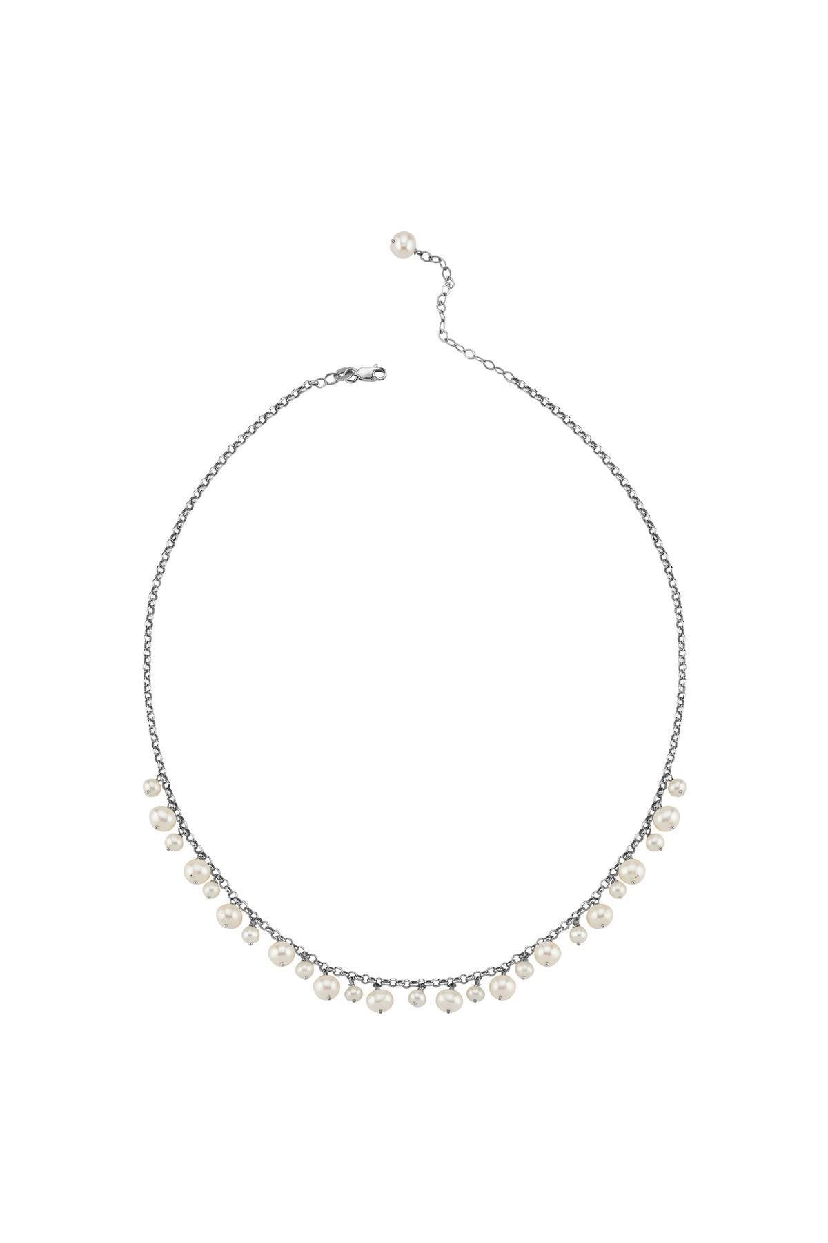 Doğal İncili Sallantılı Kolye