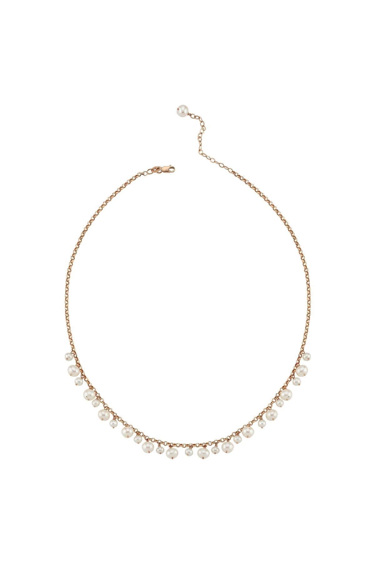 Doğal İncili Sallantılı Kolye