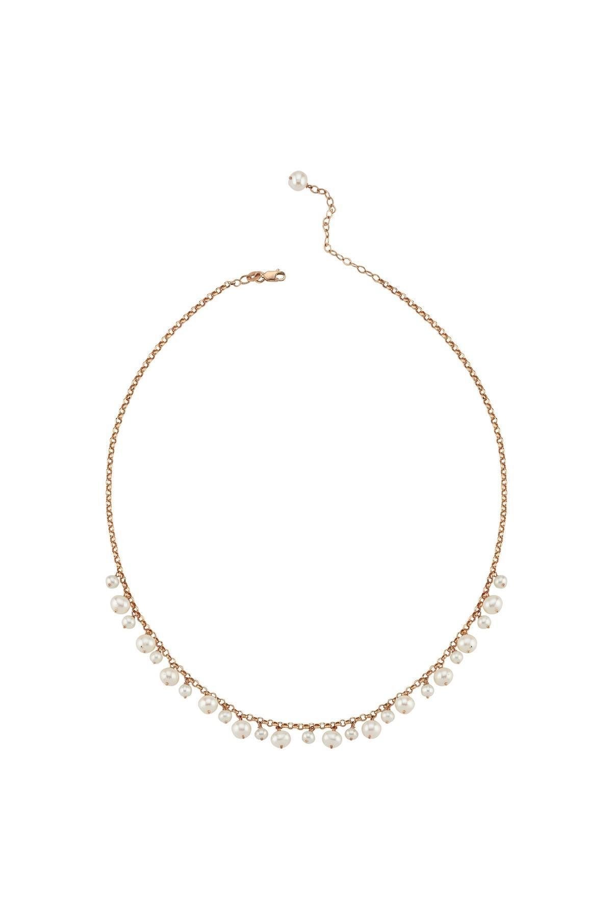 Doğal İncili Sallantılı Kolye