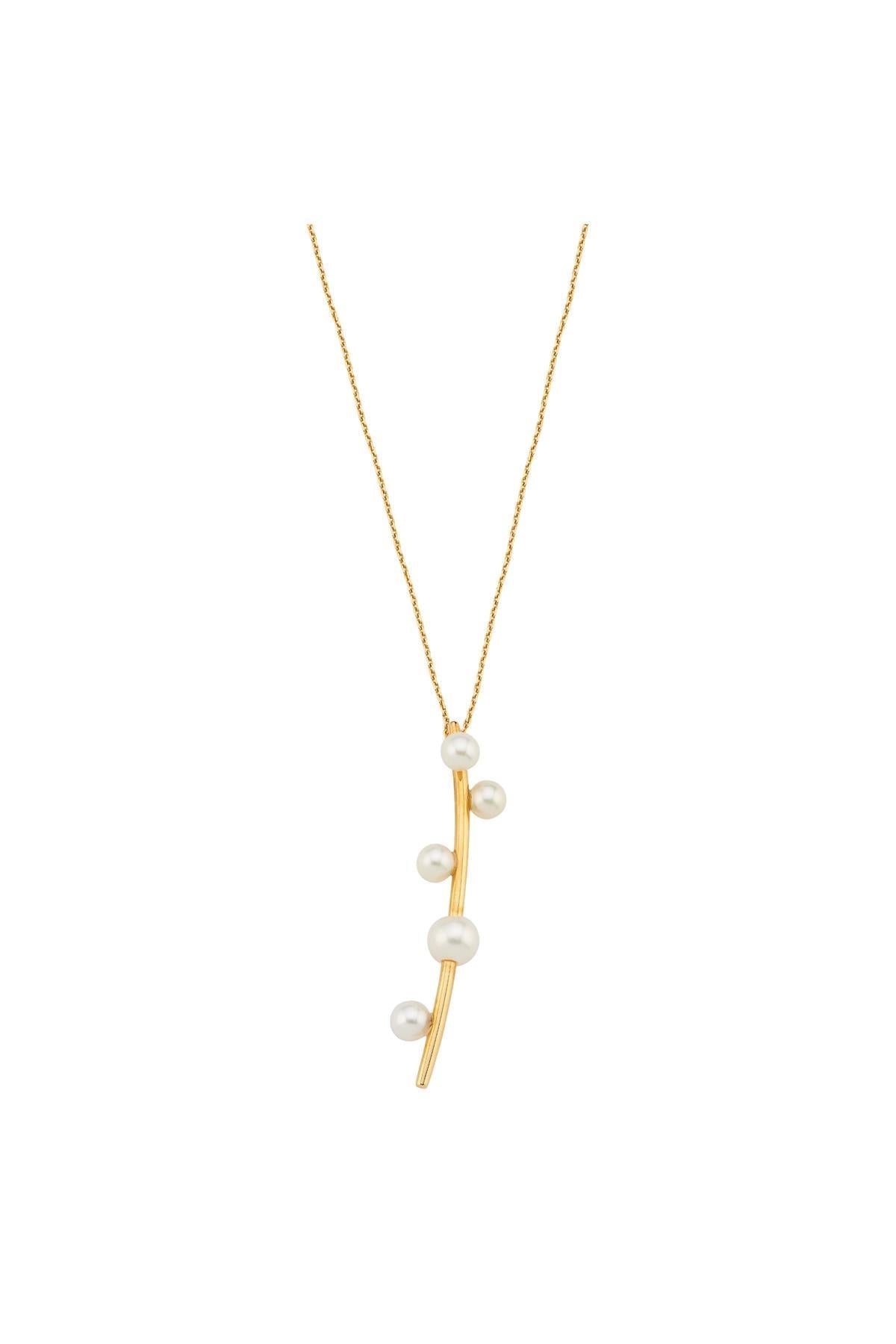 Çubuklu Tatlı Su Doğal İnci Kolye