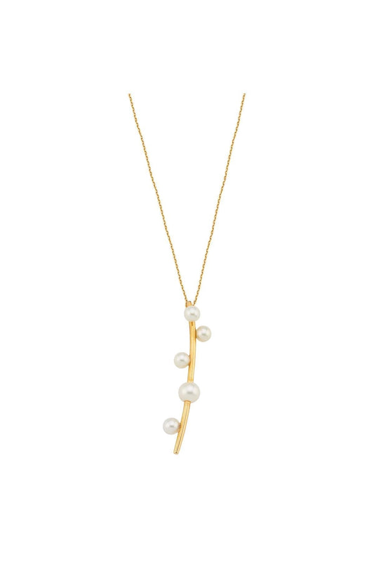 Çubuklu Tatlı Su Doğal İnci Kolye