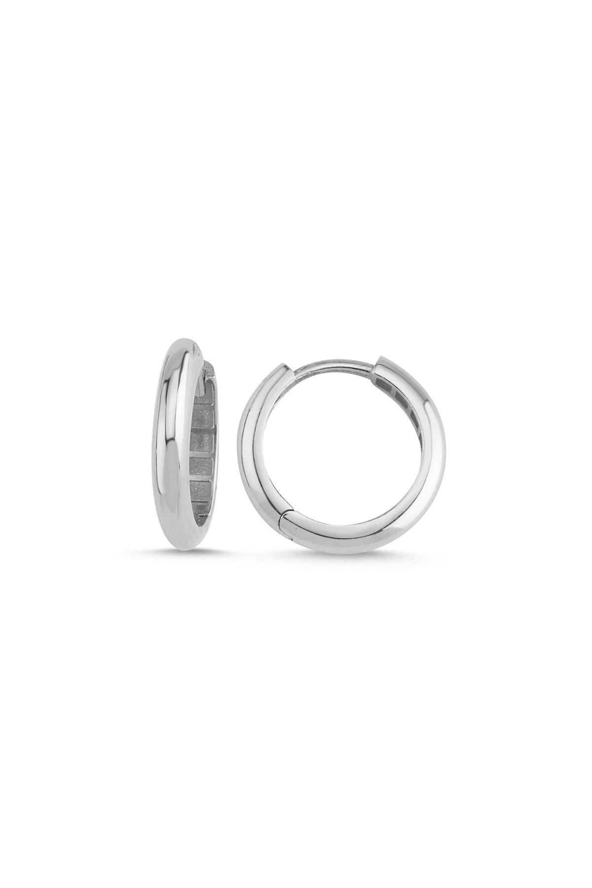 Küçük Halka Kafes Doğal İnci Küpe