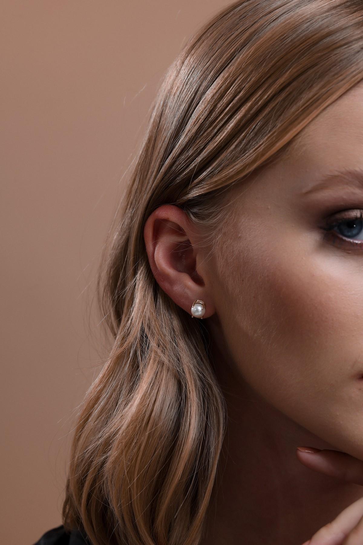 Doğal İncili Küpe