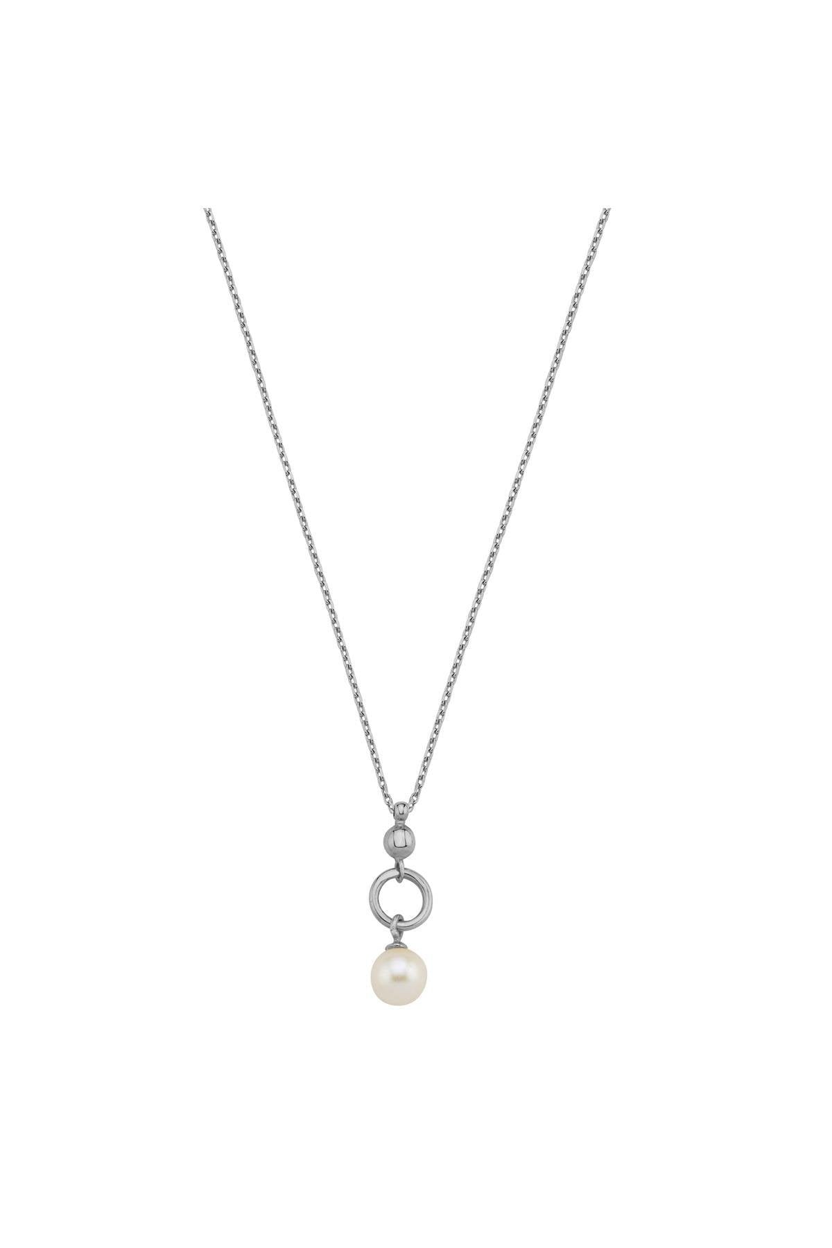 Halka Tatlı Su Doğal İnci Kolye