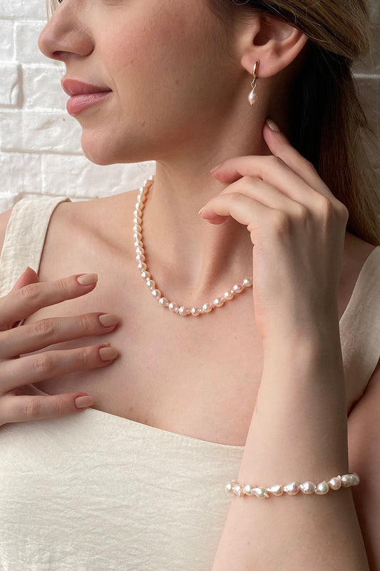 Damla Barok İnci Kolye