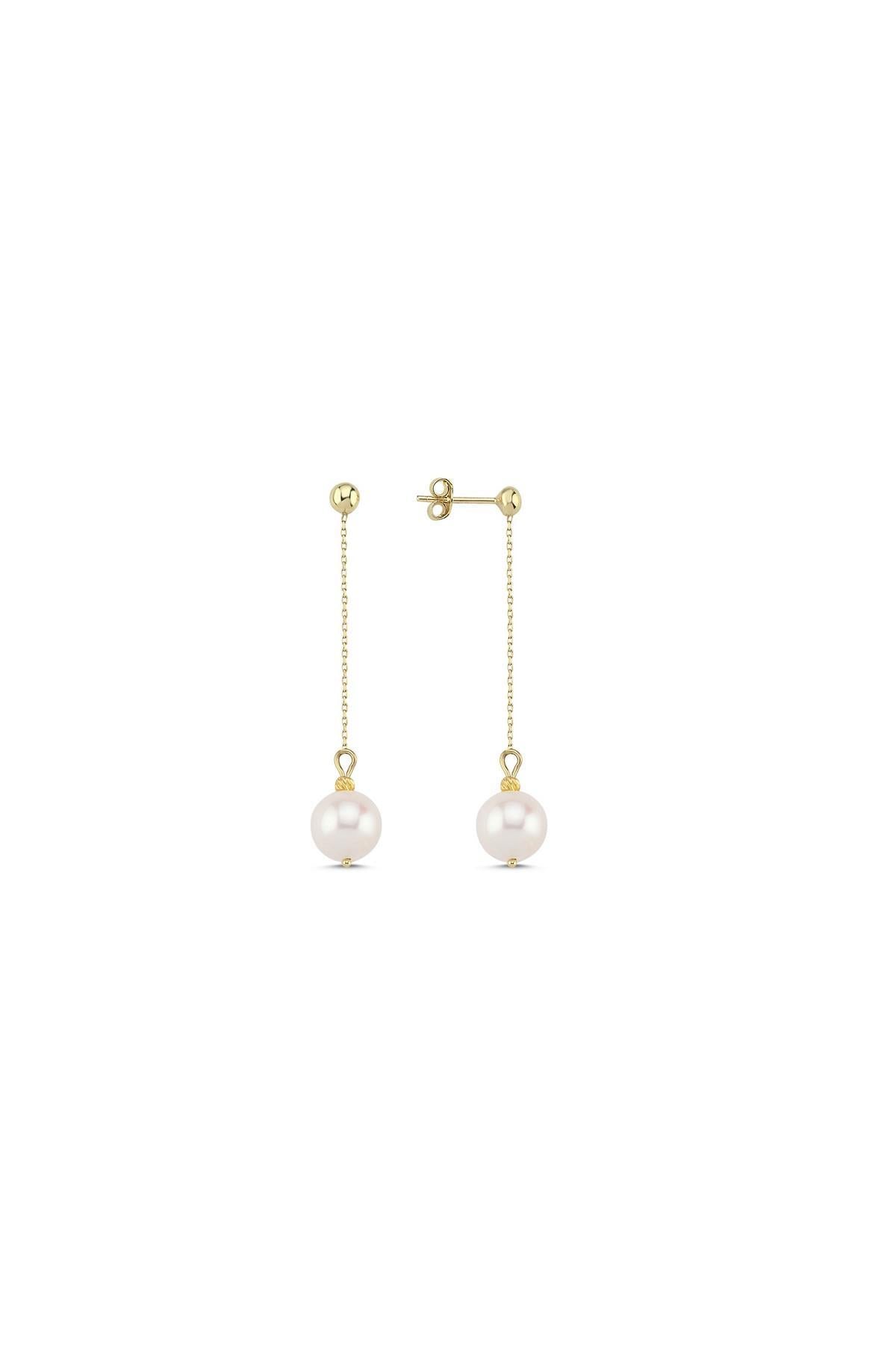 Doğal İnci Sallantılı Küpe 1