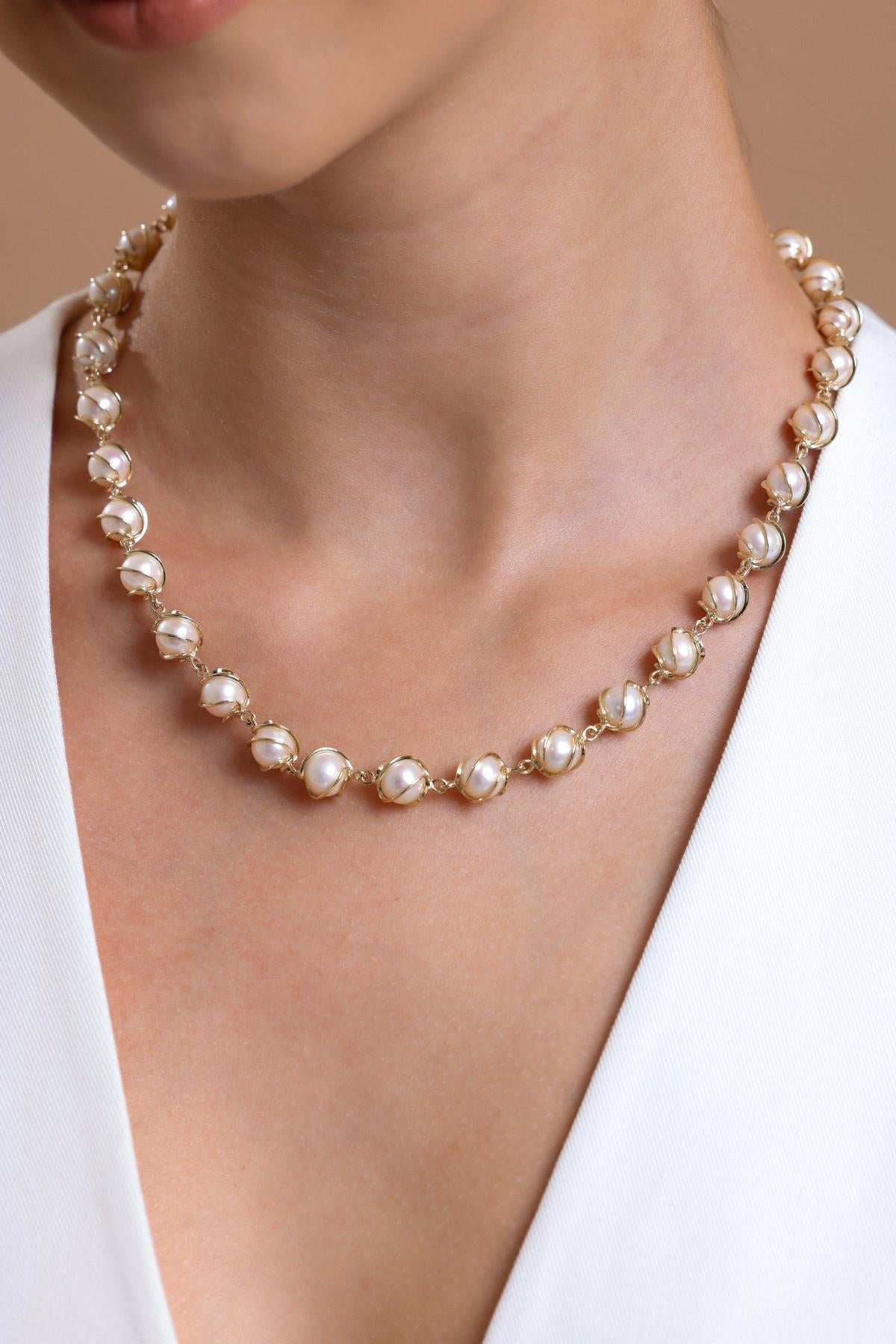 Kafes Doğal İncili Küpe Kolye Bileklik Yüzük Dörtlü Set