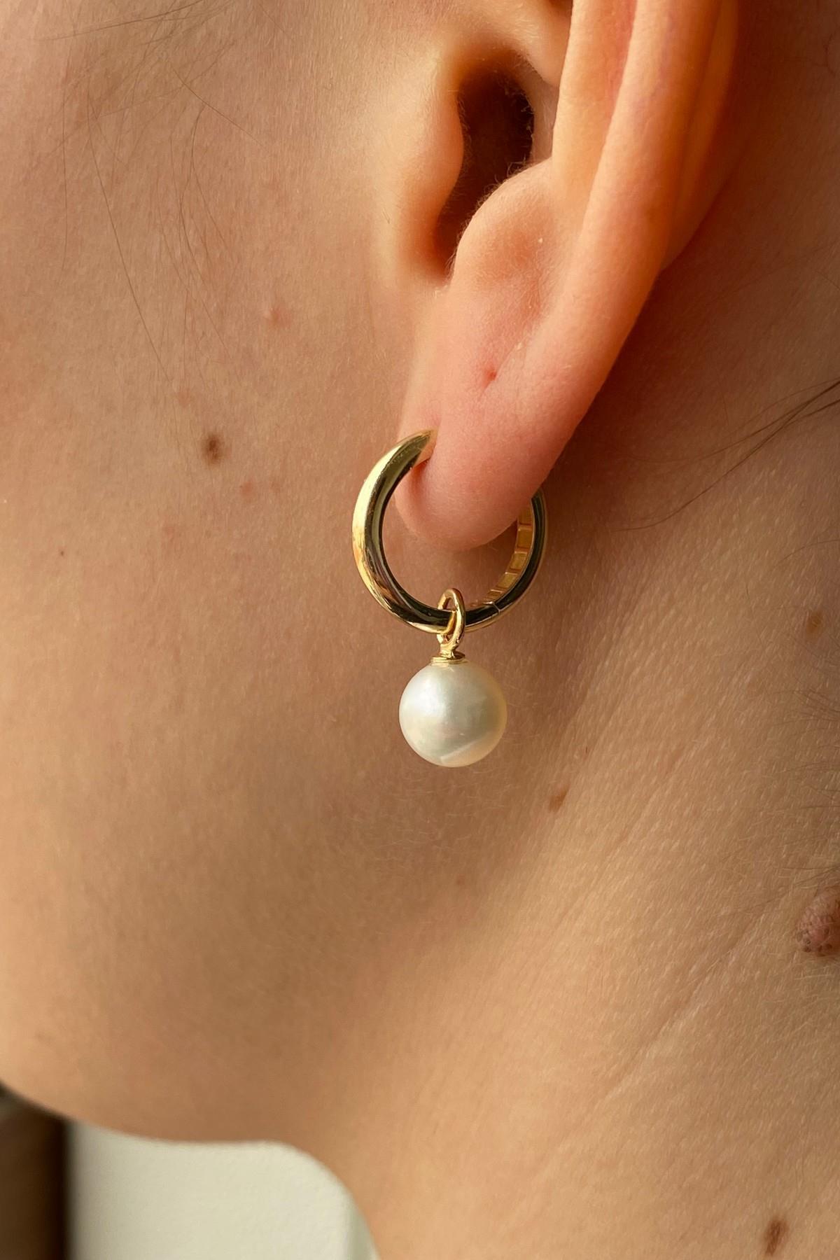 Sallantı Doğal İnci Küpe