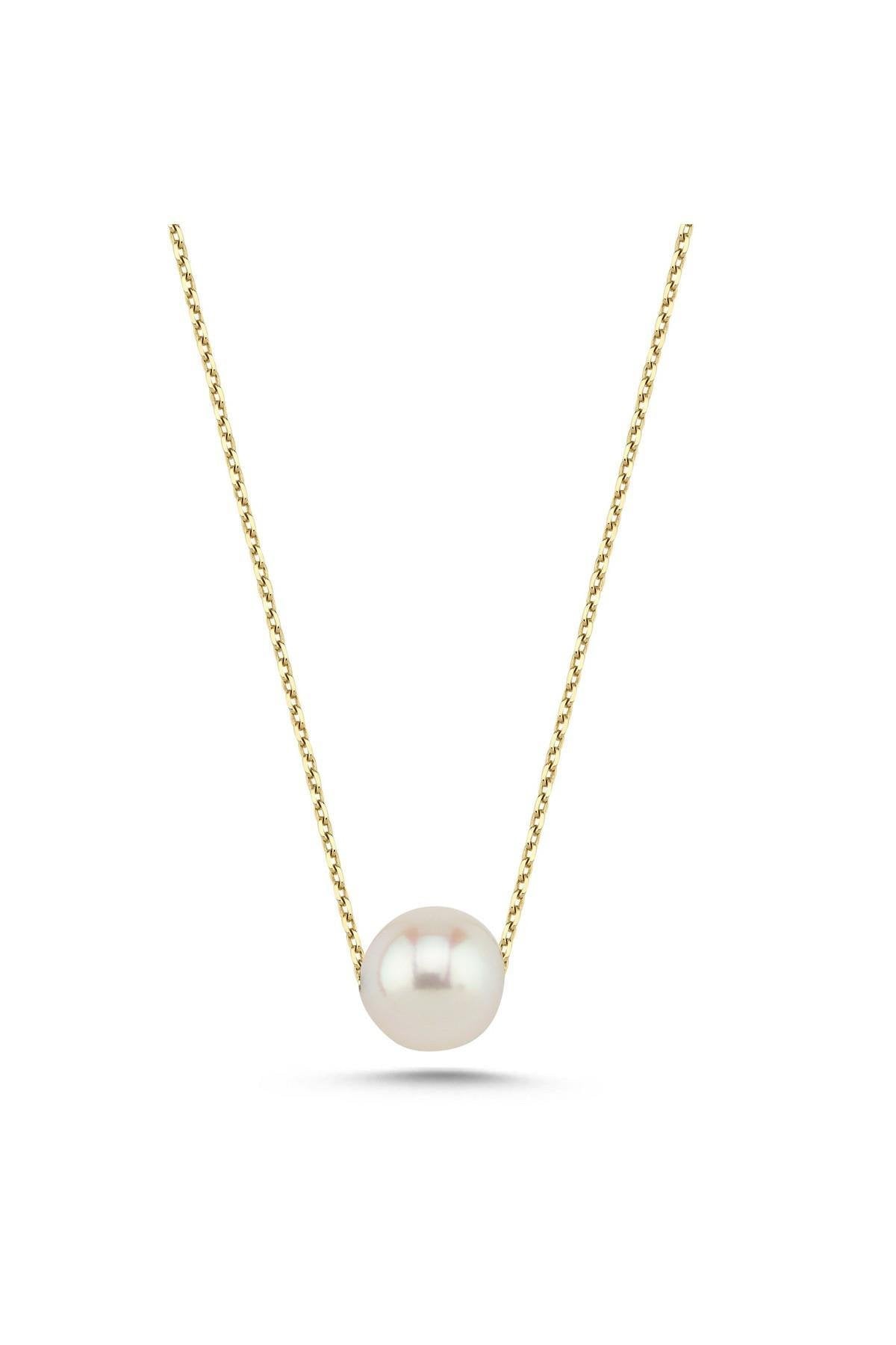 Tek Taneli Doğal İnci Kolye