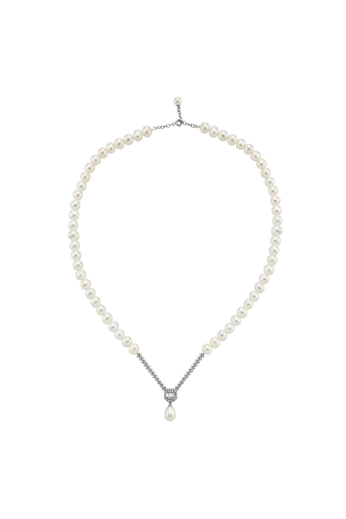 Baget Doğal İnci Kolye