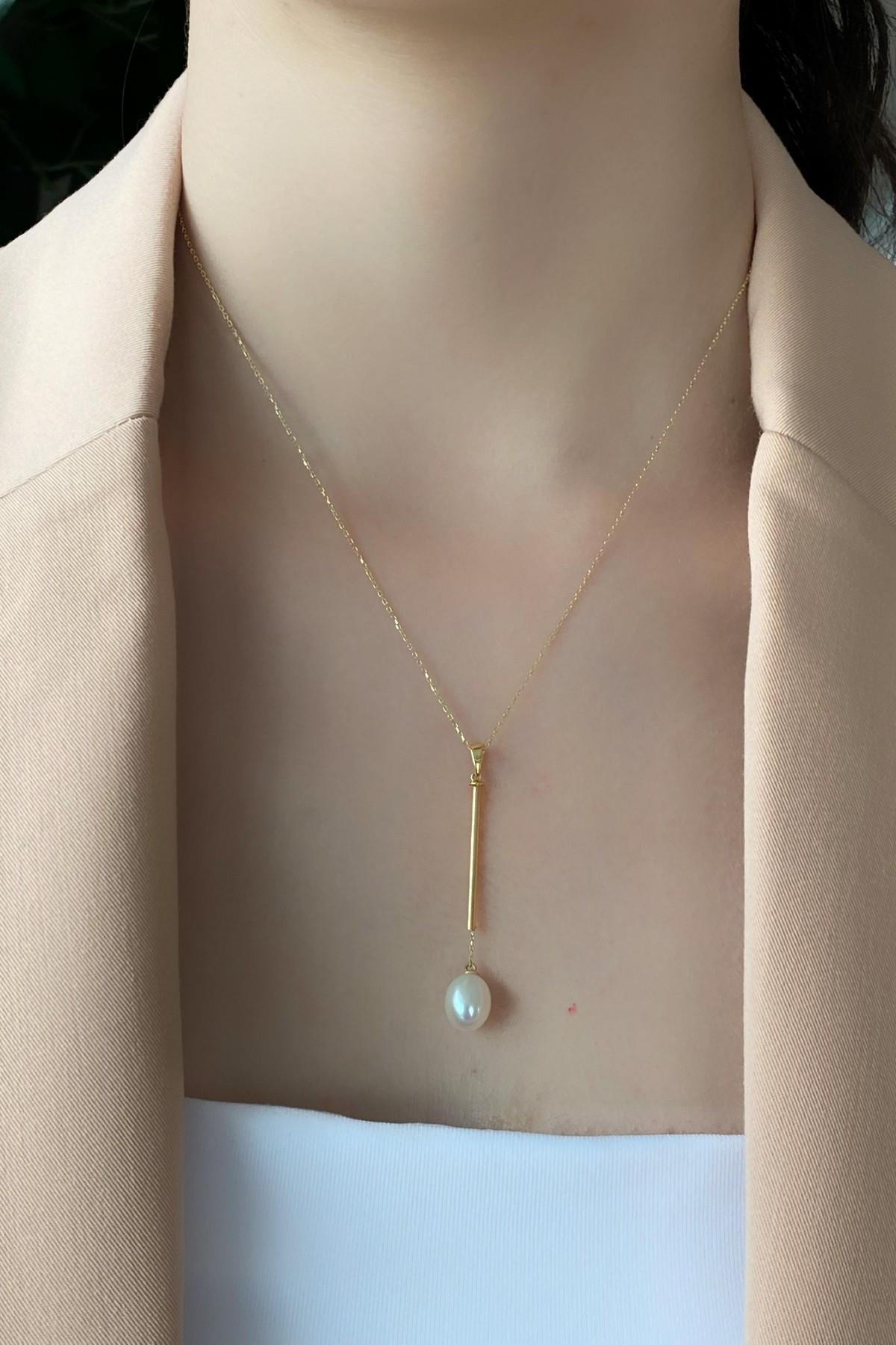 Tatlı Su Doğal İnci Kolye