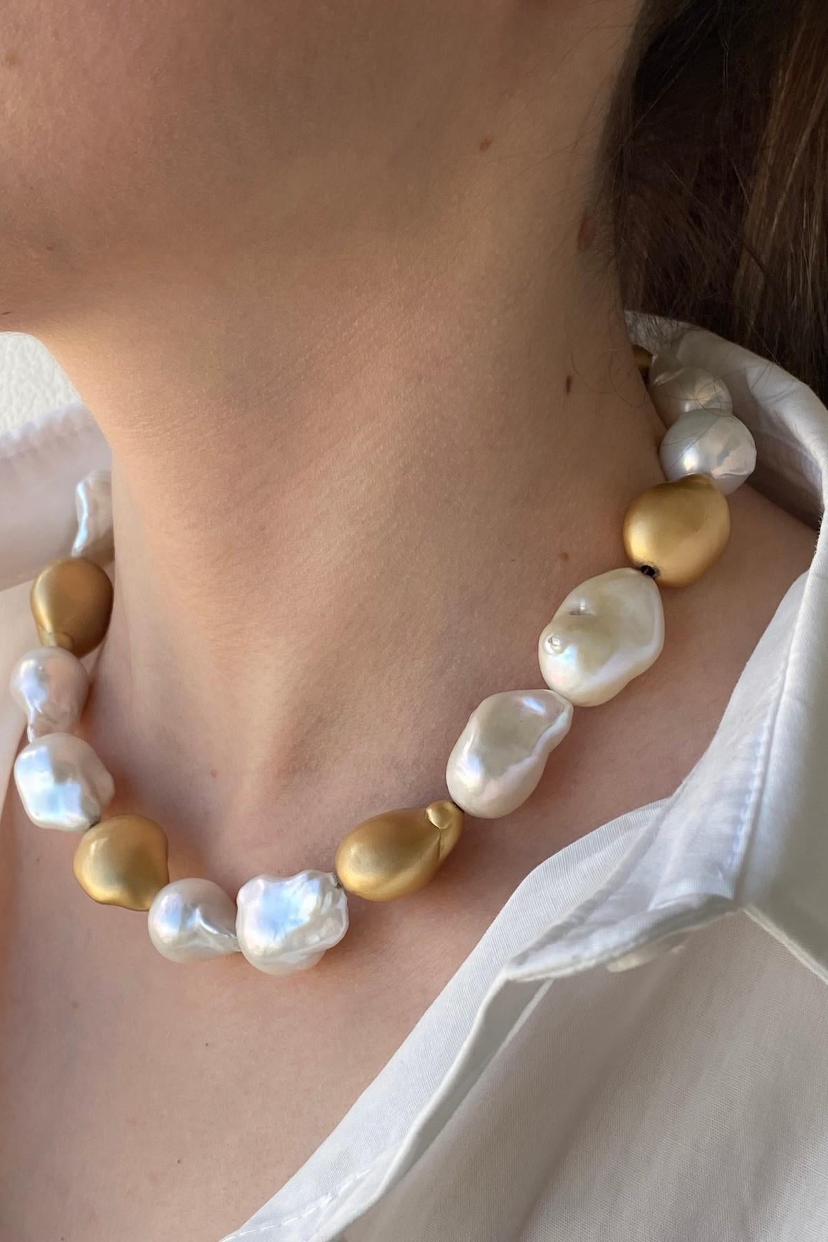 Barok Doğal İnci Kolye