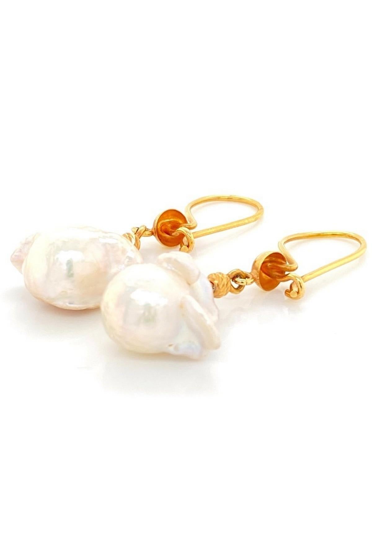 Barok Doğal İnci Küpe