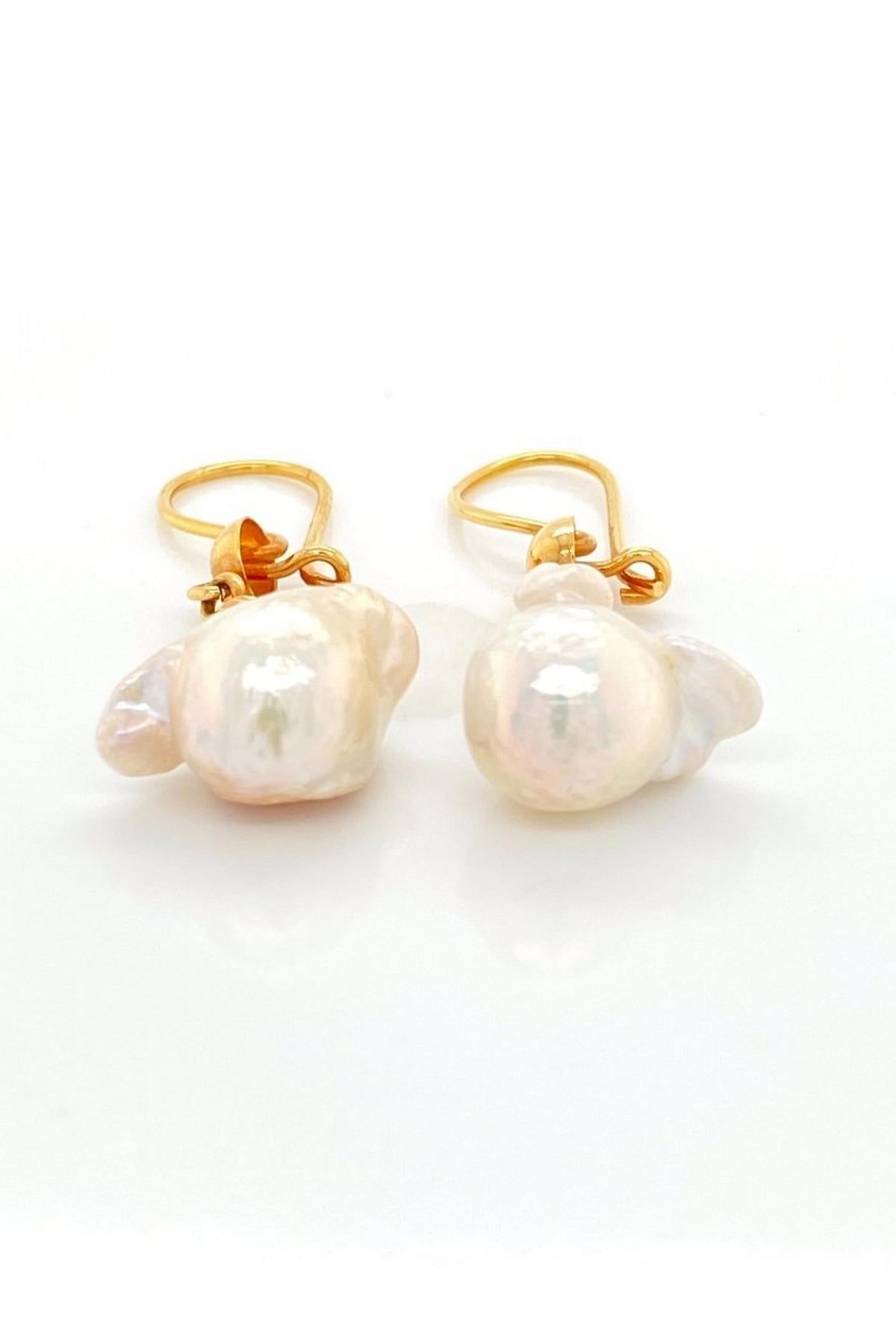 Barok Doğal İnci Küpe