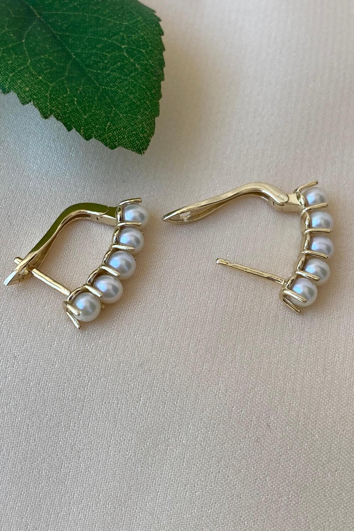 Doğal İncili Küpe