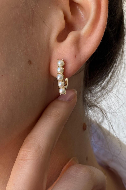 Doğal İncili Küpe