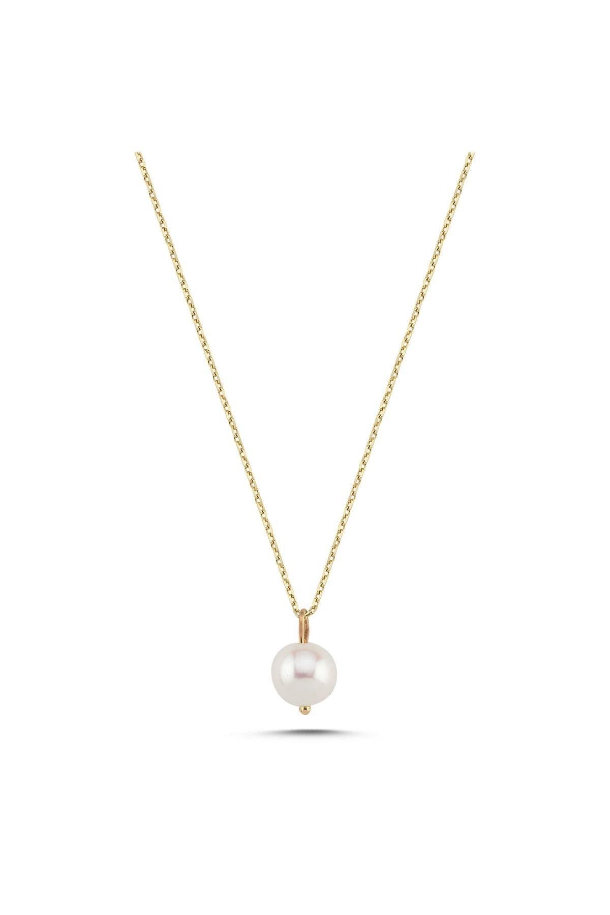 Zincirli Doğal İncili Kolye