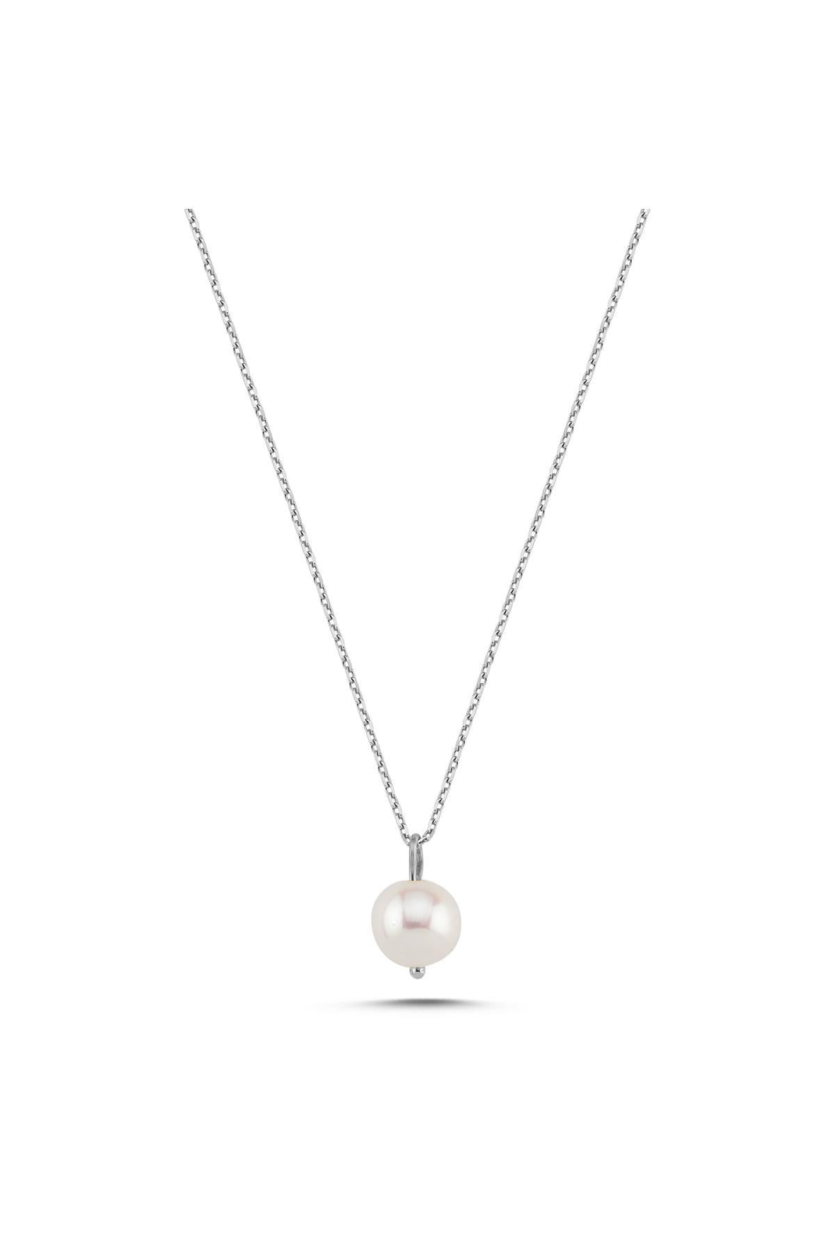 Zincirli Doğal İncili Kolye