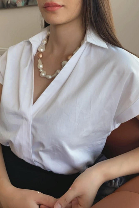 Barok Doğal İnci Kolye