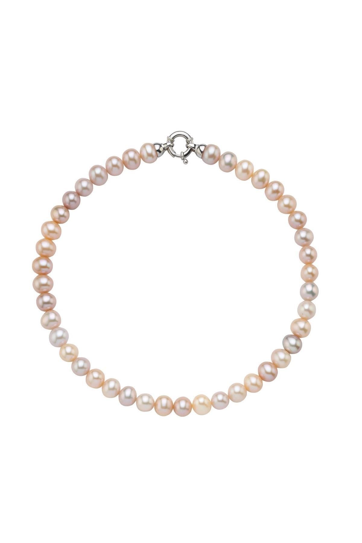 Multicolor Sıralı Doğal İnci Kolye