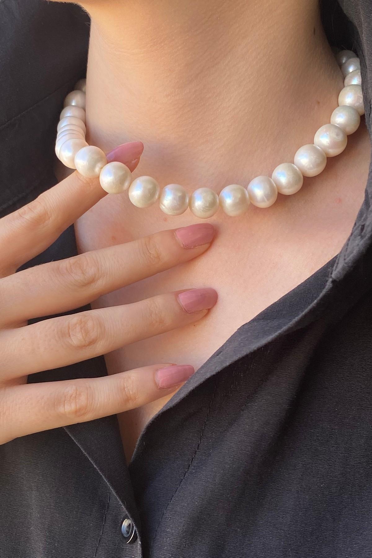 Sıralı Doğal İnci Kolye