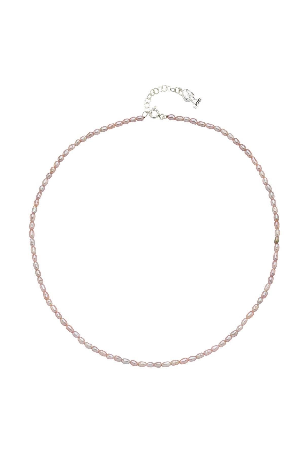 Pembe Çıtır Doğal İnci Kolye