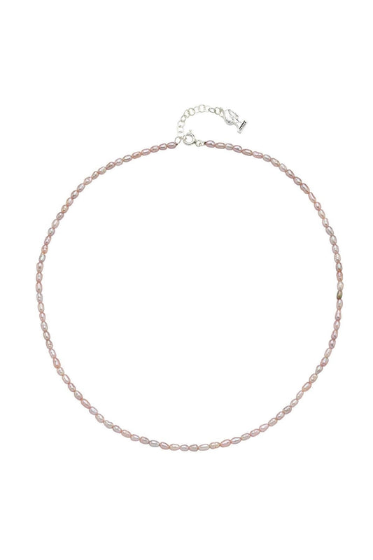 Pembe Çıtır Doğal İnci Kolye