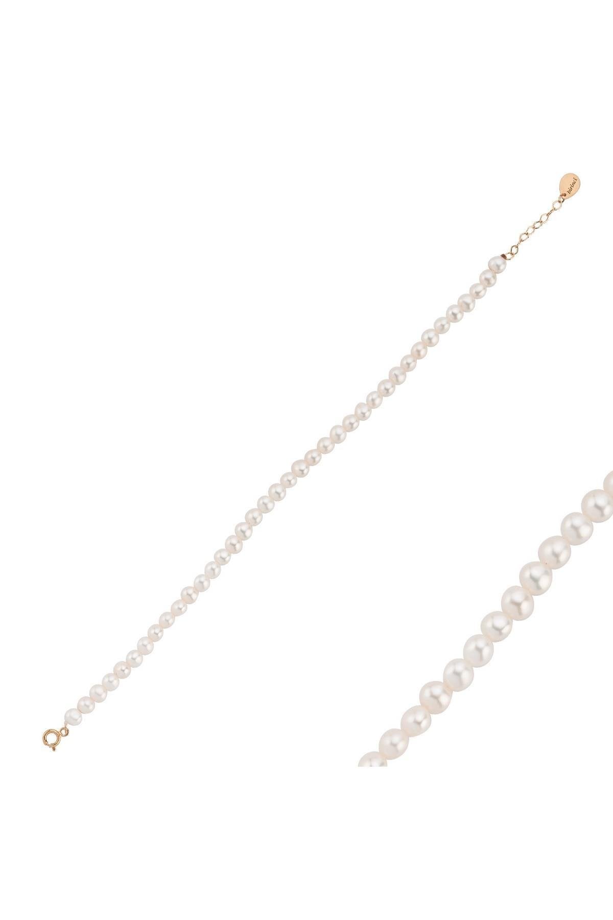 Doğal İnci Sıralı Erkek Bileklik