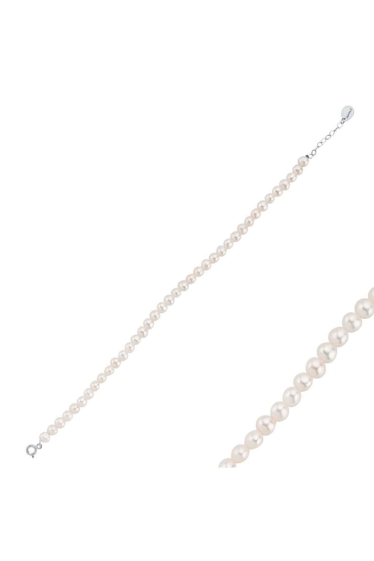 Doğal İnci Sıralı Erkek Bileklik