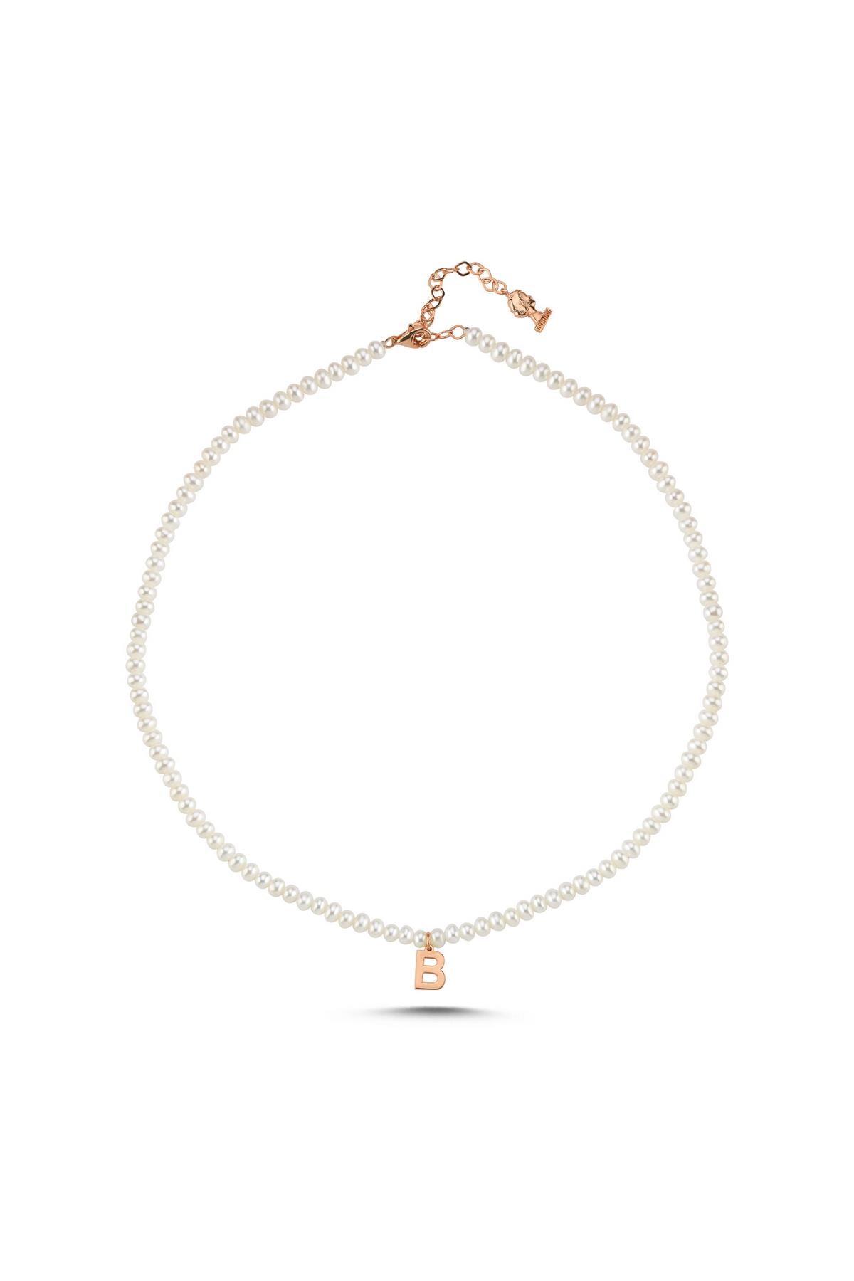 Harfli Doğal İnci Kolye