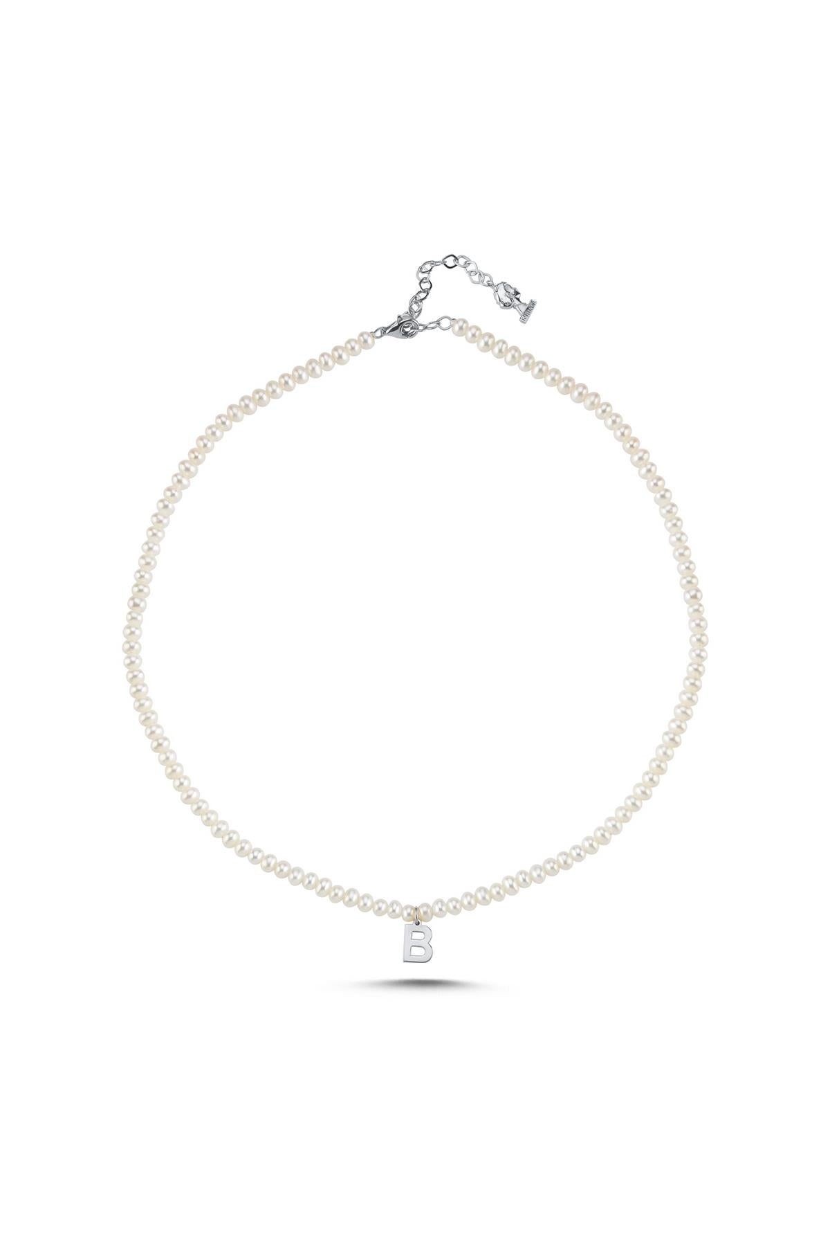 Harfli Doğal İnci Kolye