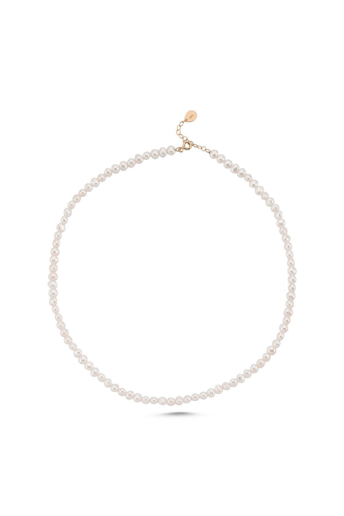 Sıralı Doğal İnci Erkek Kolye