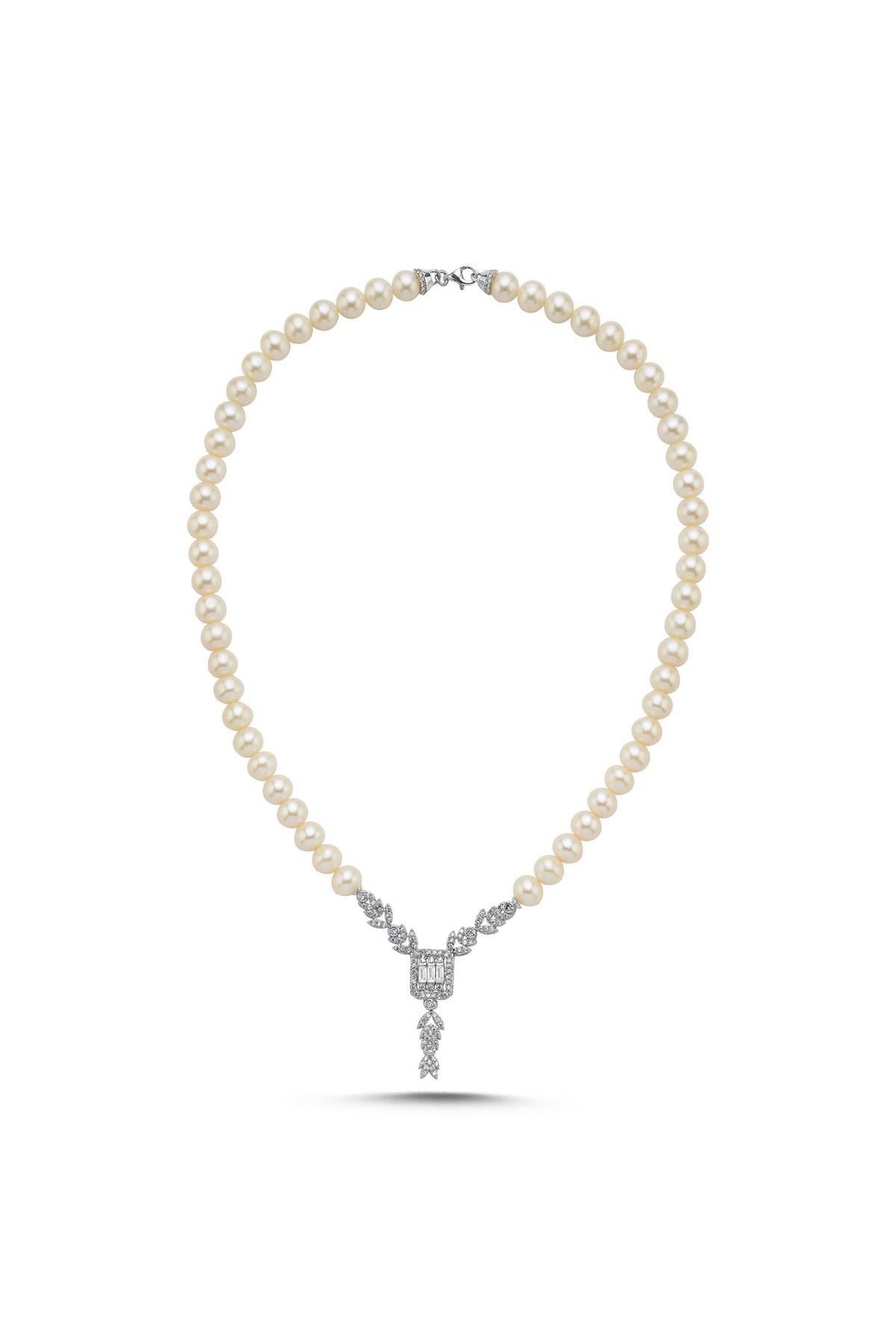 Baget Kesim Doğal İnci Kolye