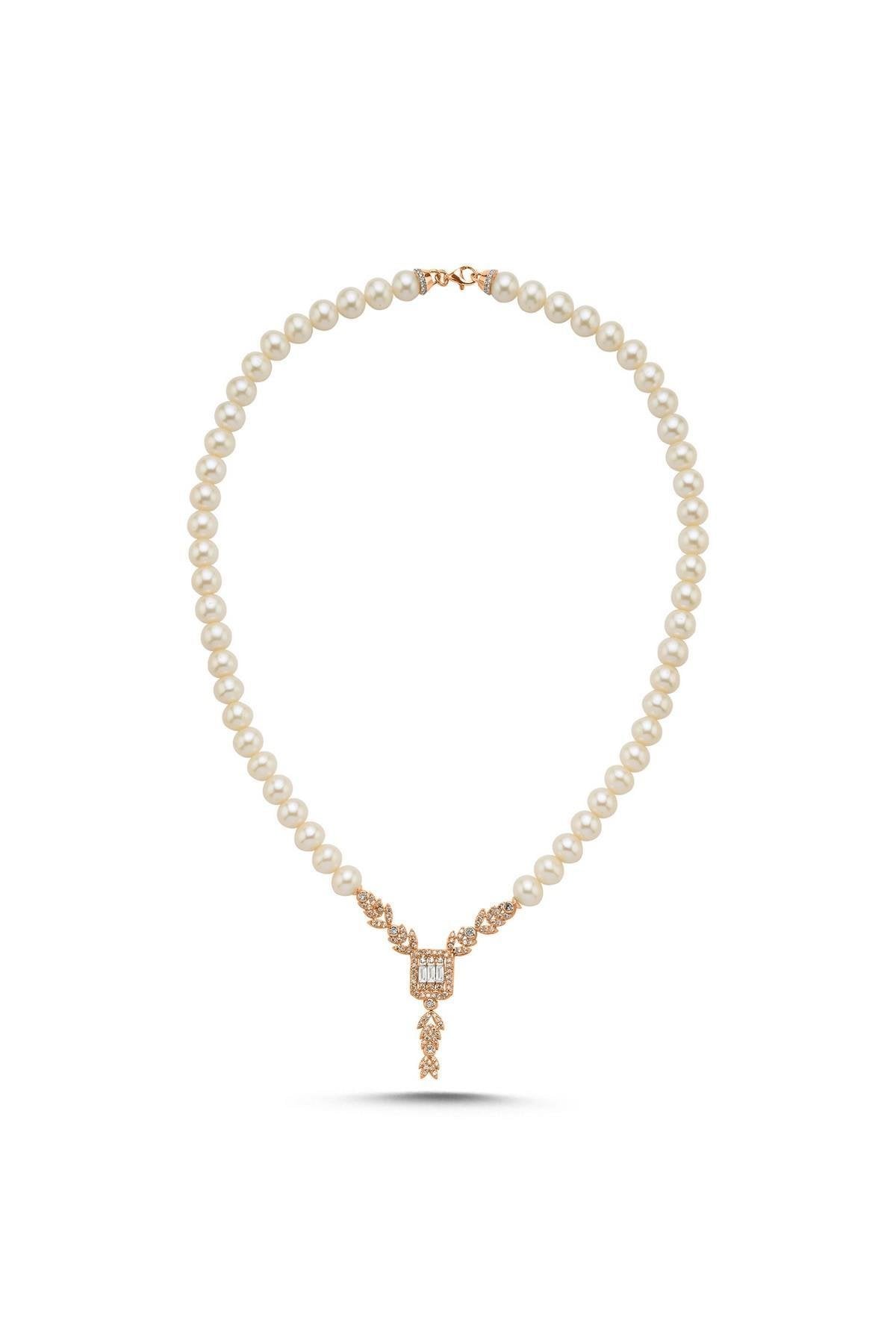 Baget Kesim Doğal İnci Kolye