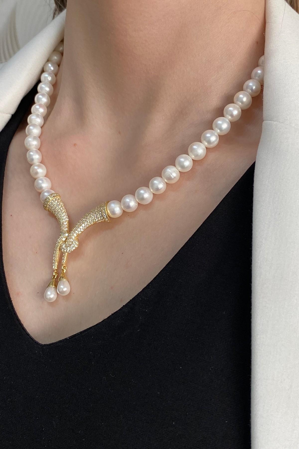 Fiyonk Doğal İnci Kolye