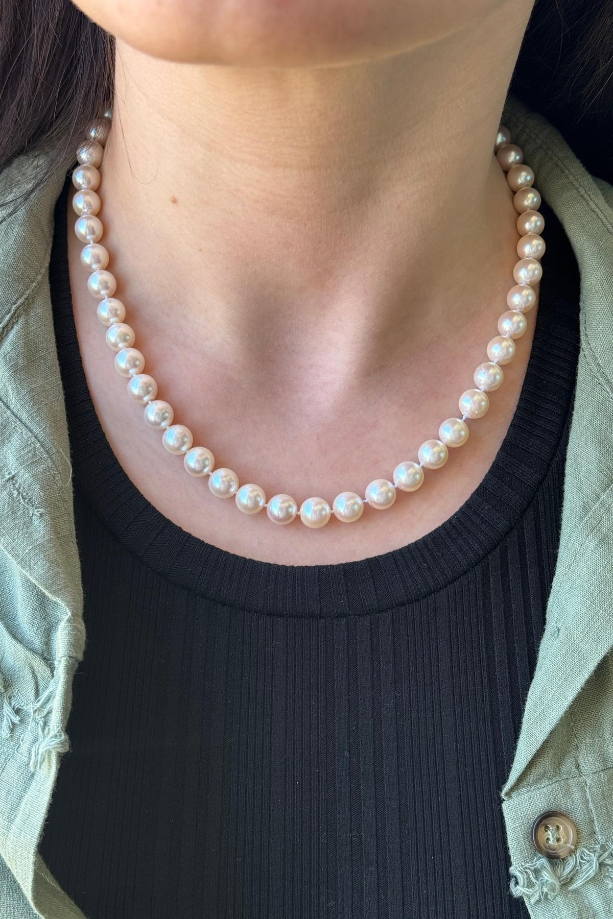 GIA Sertifikalı Akoya İncisi Kolye