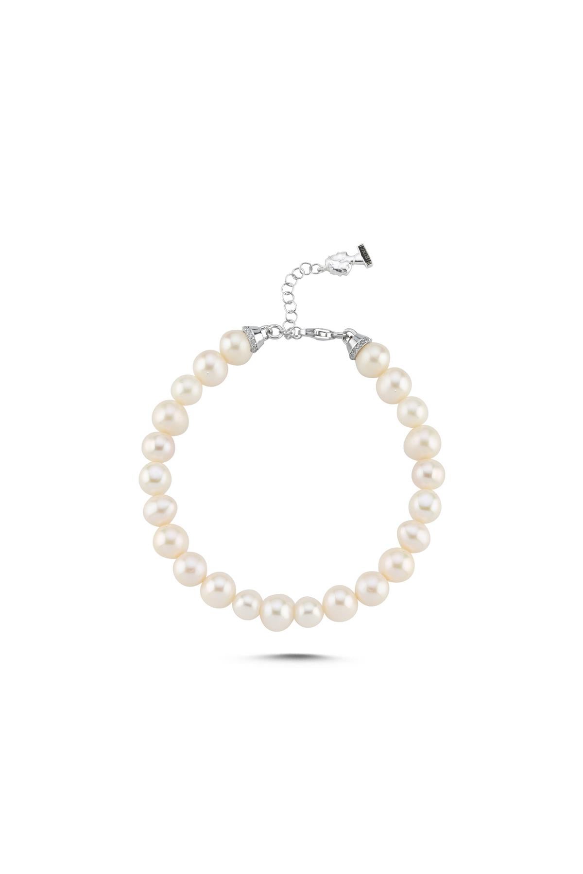 Sıralı Doğal İnci Bileklik